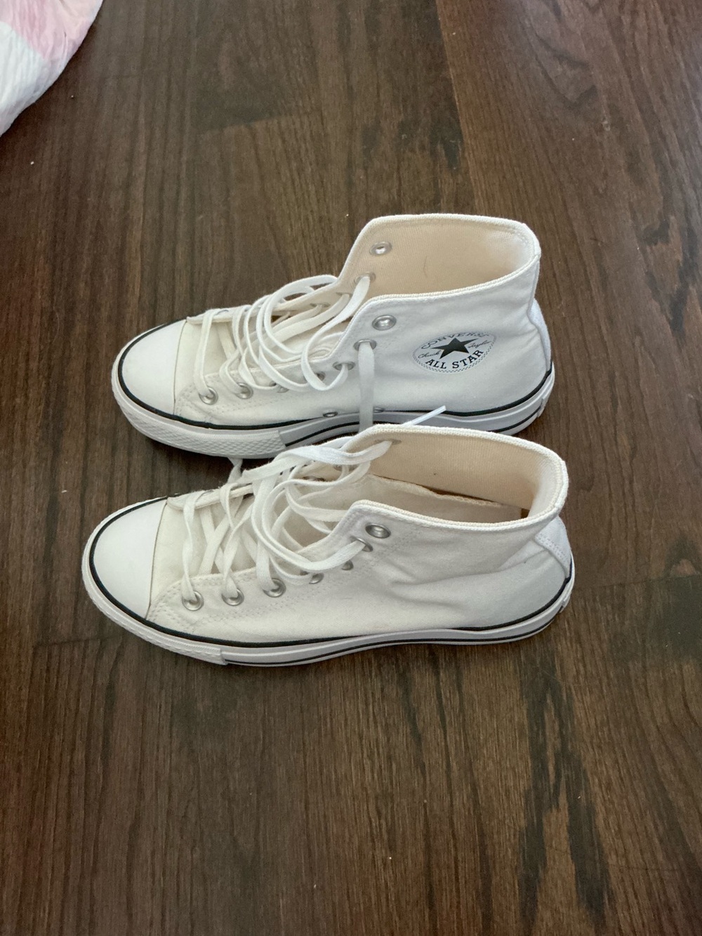 Converse Women's Cream High-Top Canvas Sneakers